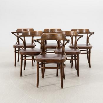 Armchairs 6 pcs Gemla late 20th century.