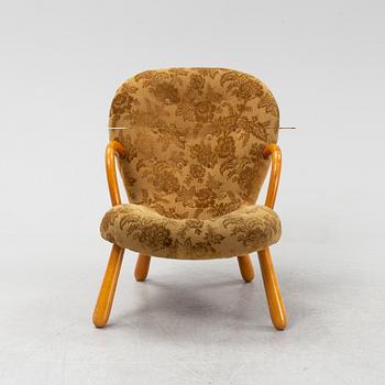 Arnold Madsen, tillskriven, fåtölj ”Muslinge” / "Clam chair",  1940-50-tal.