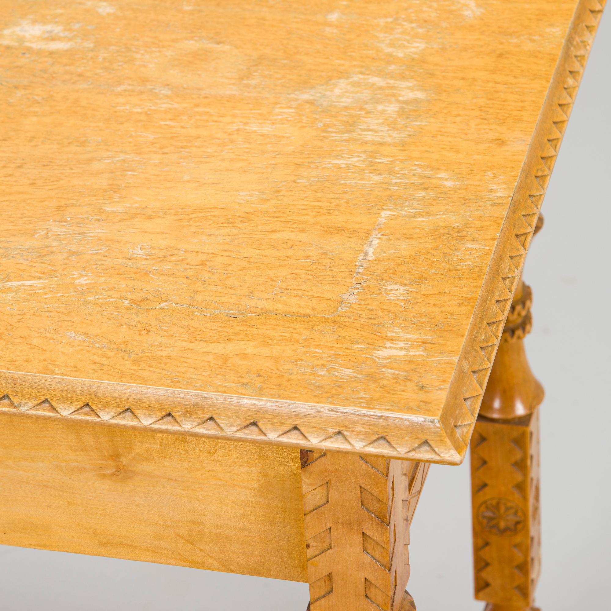 Yrjö Blomstedt, kirjoituspöytä ja jakkara, 1898.