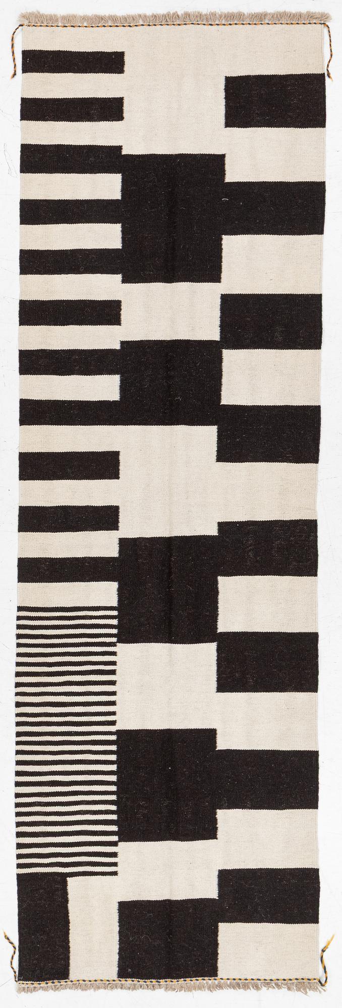 Gallerimatta, Kelim, ca 294 x 92 cm.