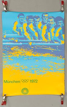 Six posters from the Olympics in Munchen, 1972.