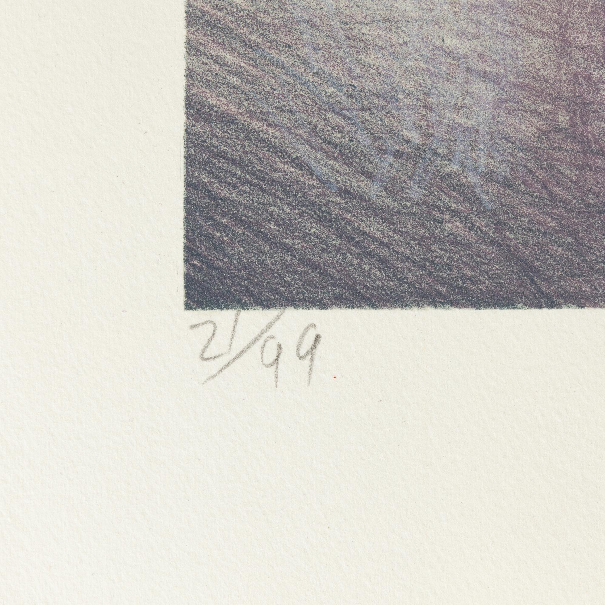 Lowell Nesbitt, färglitografi. Signerad och numrerad 21/99.