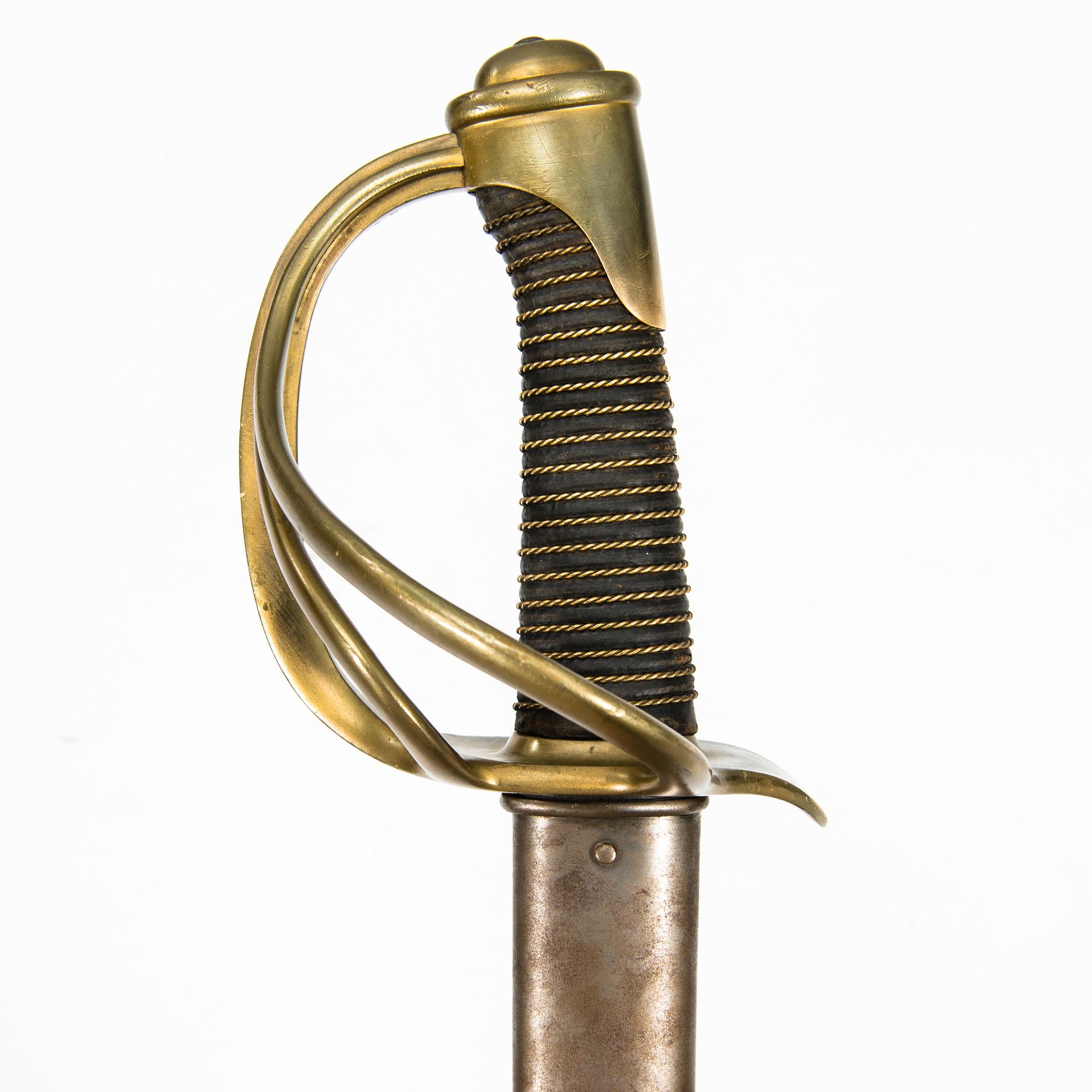 A French cavalry sabre, early 19th Century.