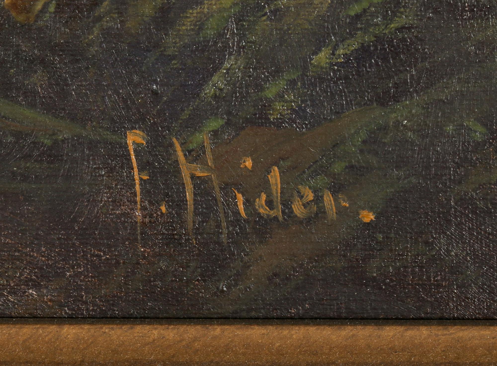 FRANK HIDER, olja på duk, signerad.
