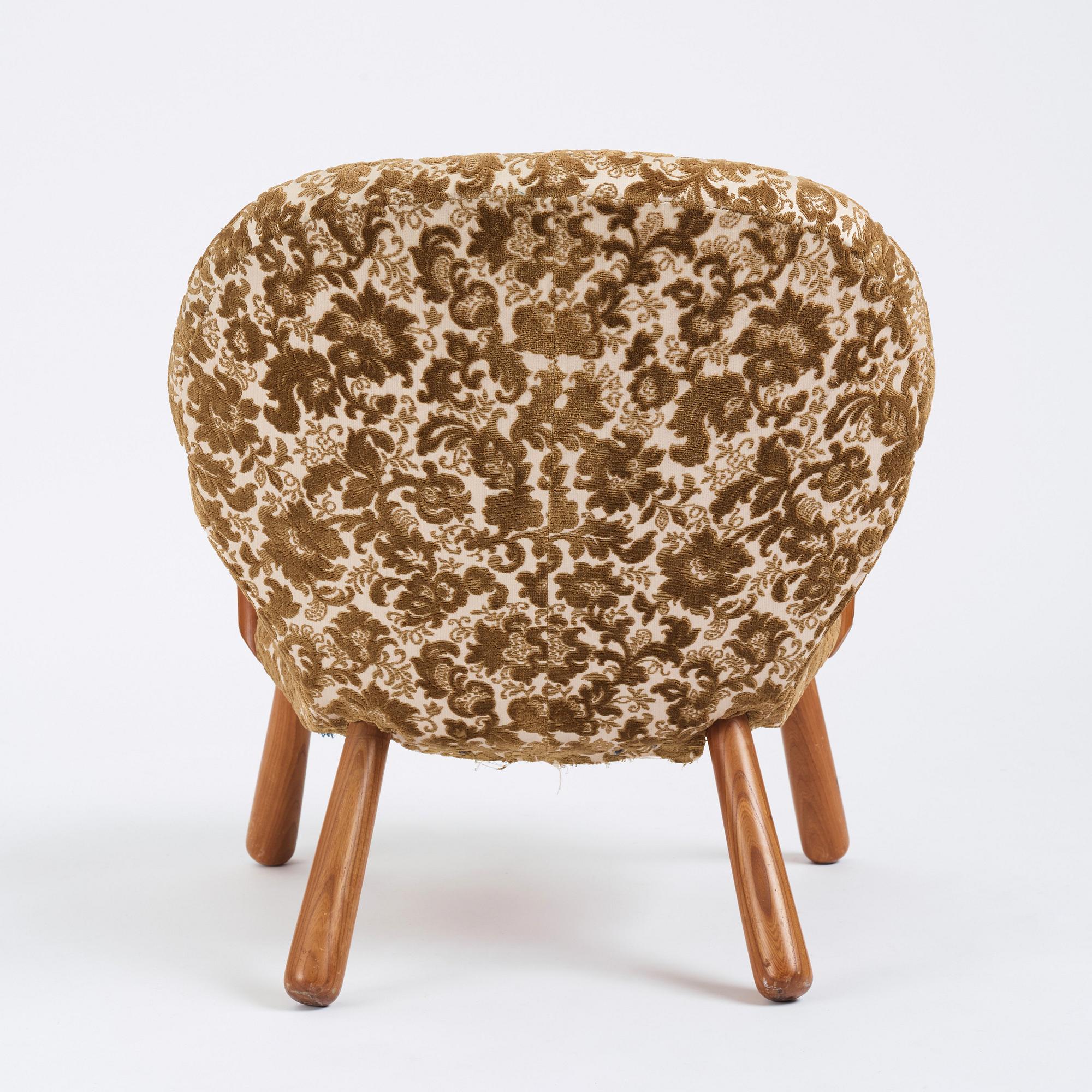 Swedish Modern, "Clam chair",  möjligen  Erik Eks Snickerifabrik, sannolikt 1950-tal.