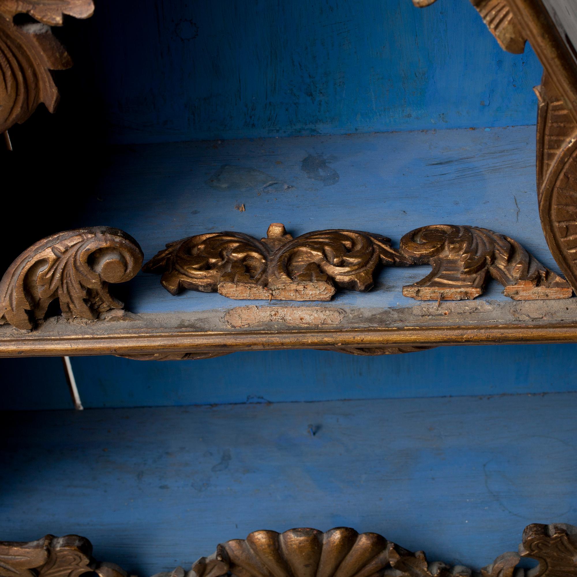 VÄGGHYLLA, allmoge, sannolikt Danmark 1800-tal.