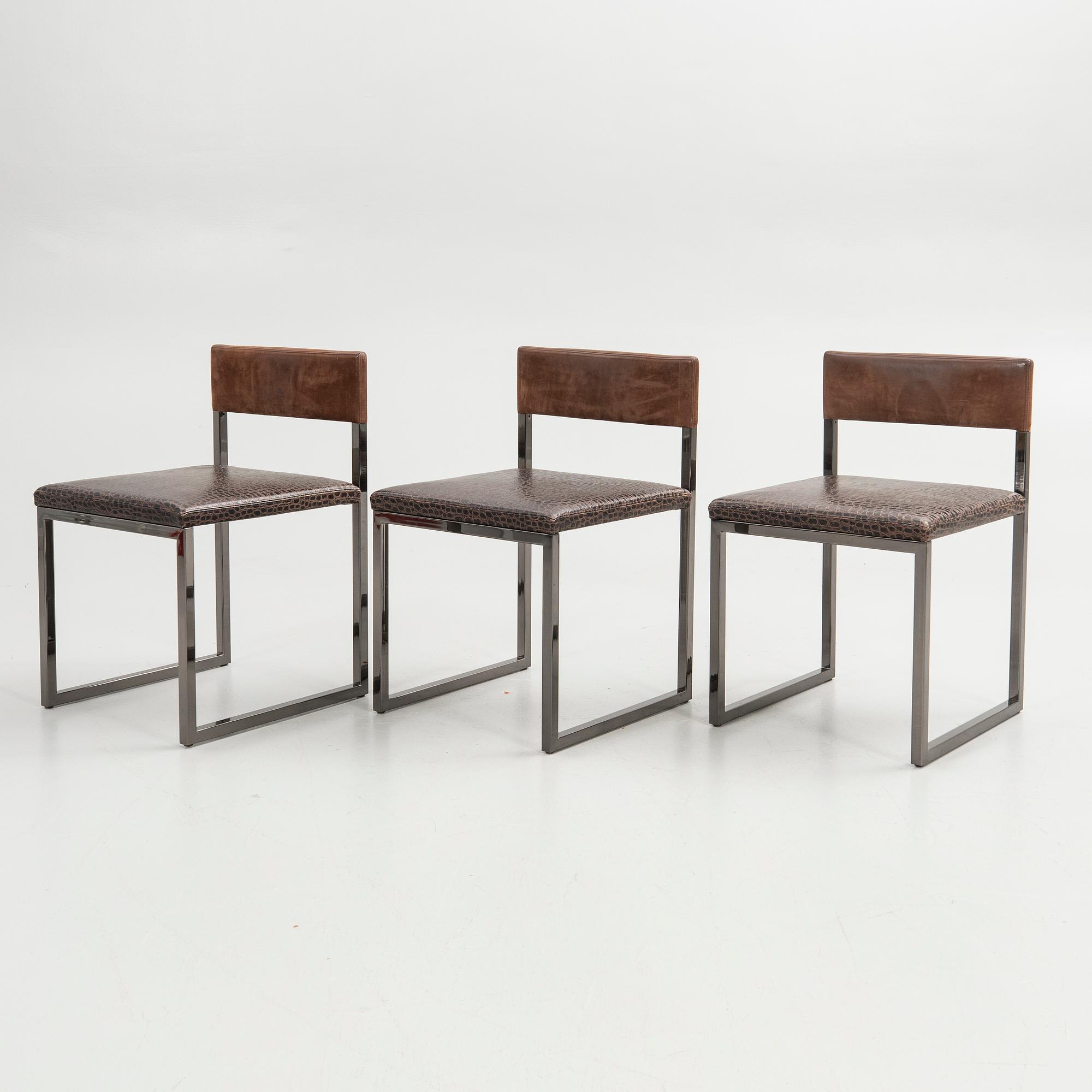 Rodolfo Dordoni, Chairs, 6 pcs, "Bag Light", Minotti, Italy, 1990s.