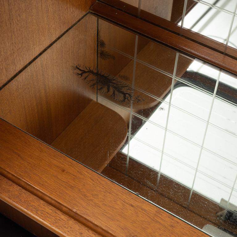 A painted bar cabinet, mid 20th  century.