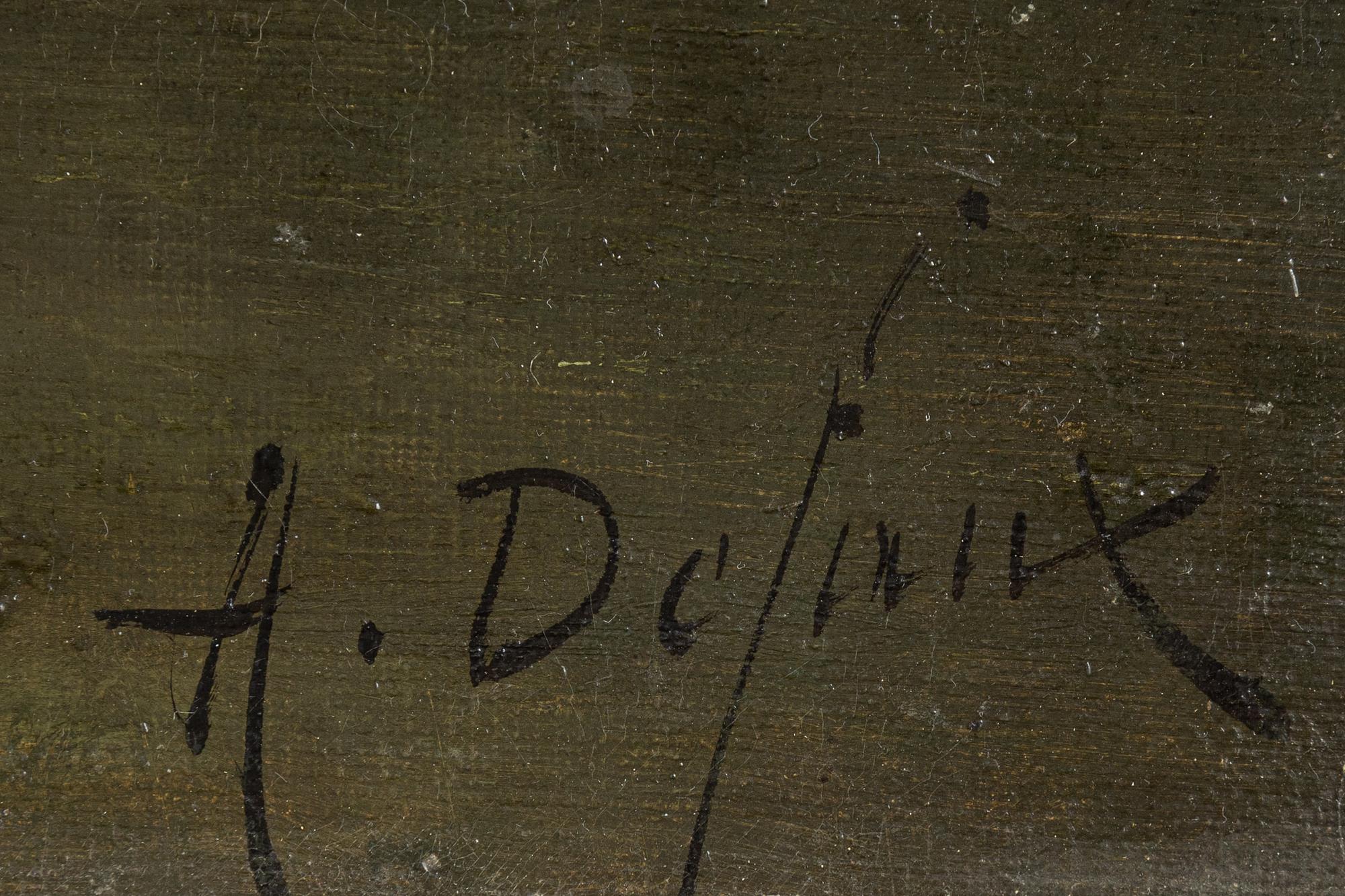 Alexandre Defaux, Stadsmotiv med änder i å.