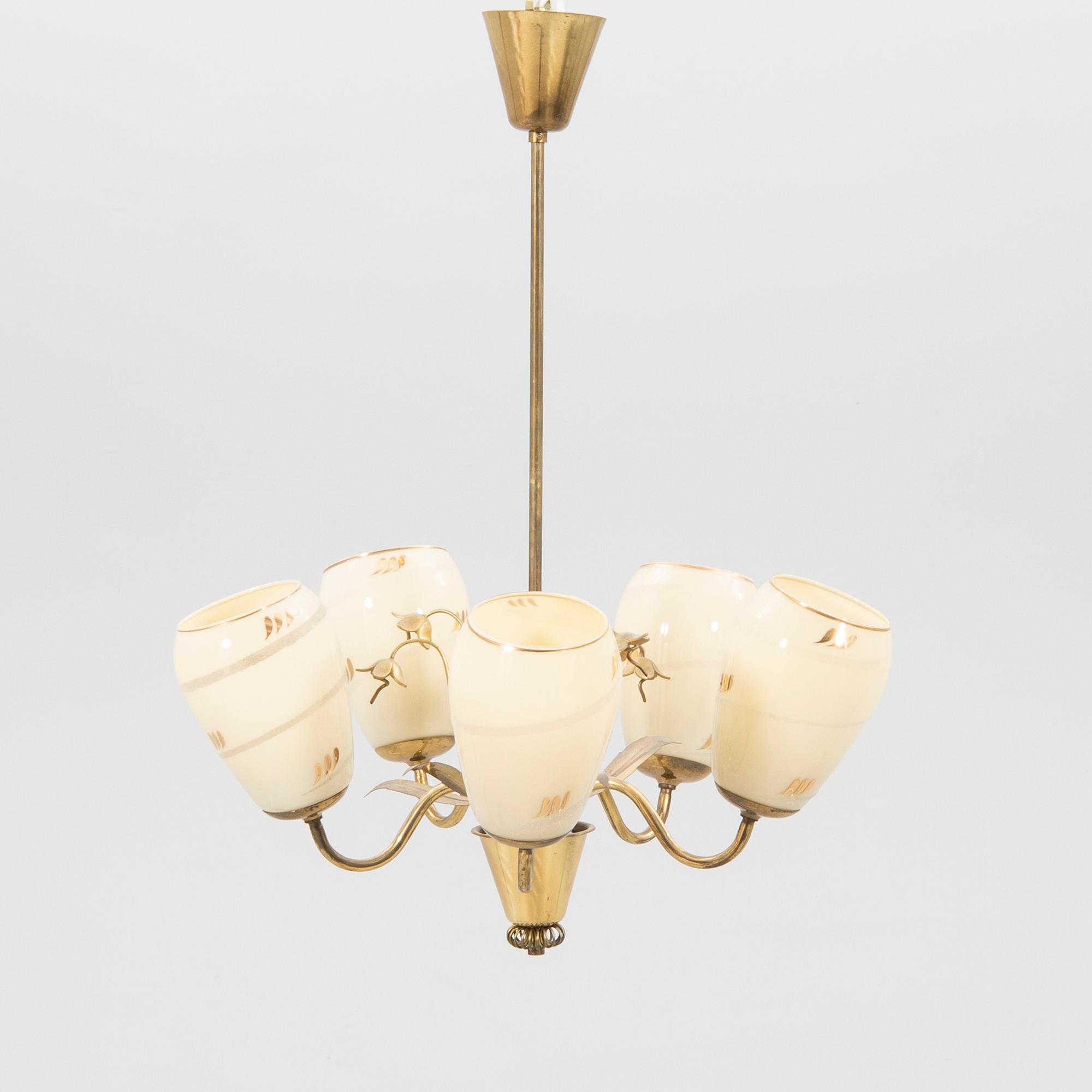 Taklampa 1900-talets mitt Idman Finland.