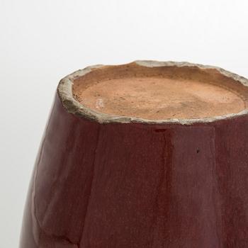 Urna med lock, keramik, Kina, Qingdynastin, 1900-tal.