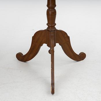 Lamp table/ folding table, a pair, 19th century.