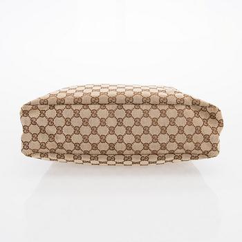 Gucci, a 'Horsebit GG Canvas Hobo Bag'.