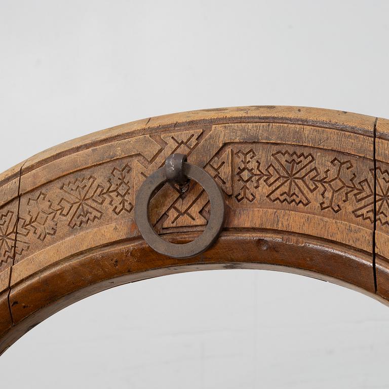 Armchair, after a design by Vasily Shutov called 'Arc, Axes and Mittens' Russia late 19th century.