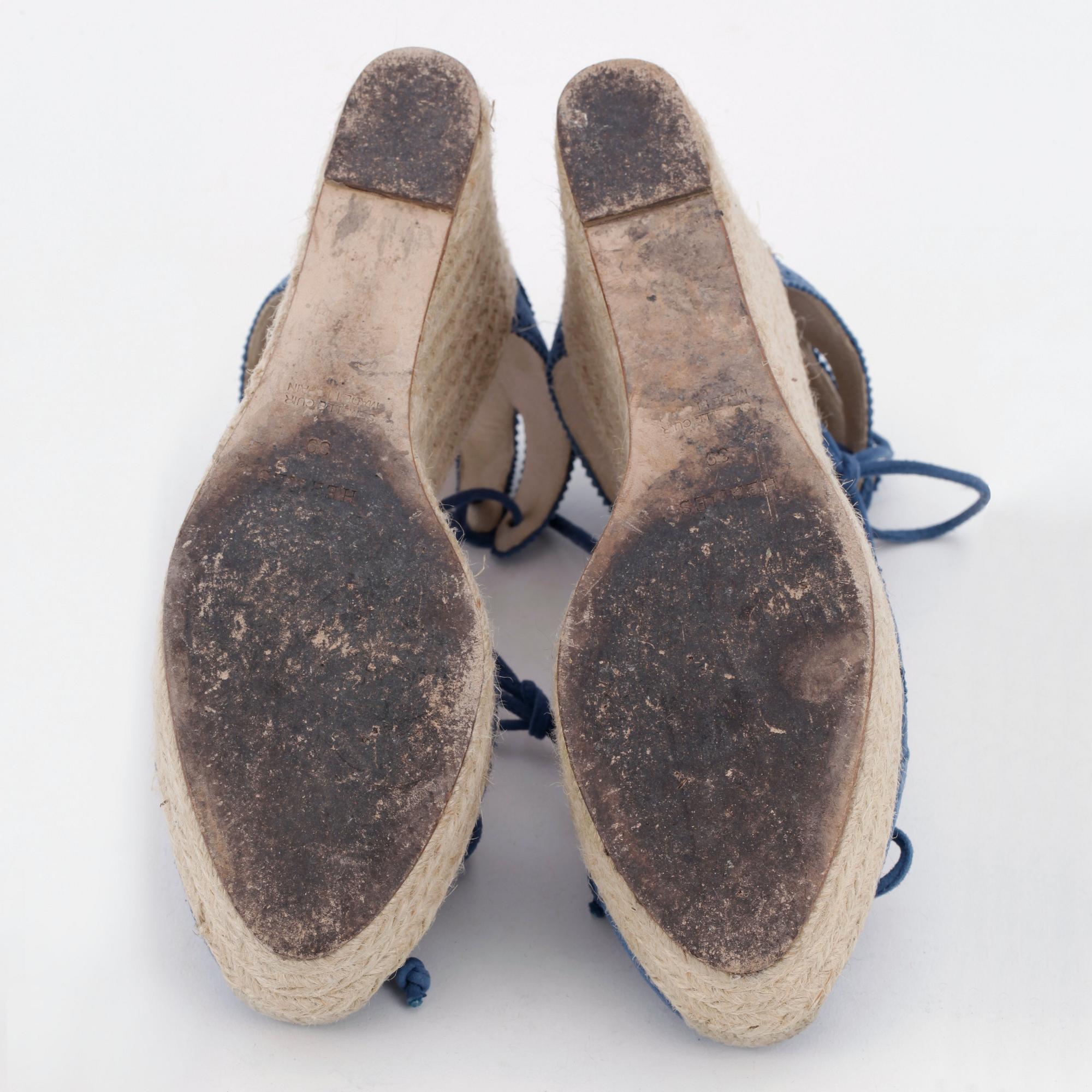 HERMÈS, ett par espadrillos. Storlek 39.