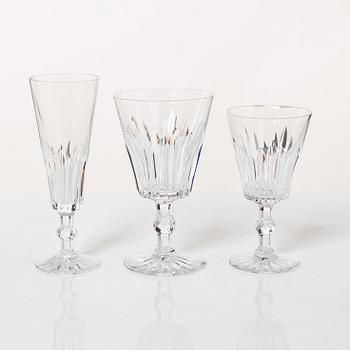 Fritz Kallenberg, a 108-piece 'Pyramid' glass service, Kosta Boda, Sweden, 20th Century.