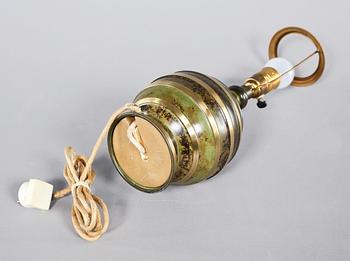 BORDSLAMPA, 1900-talets första hälft.