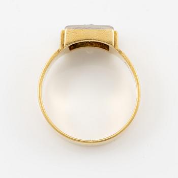 Wiwen Nilsson, a ring, 18K gold with a round brilliant-cut diamond, Lund 1964.