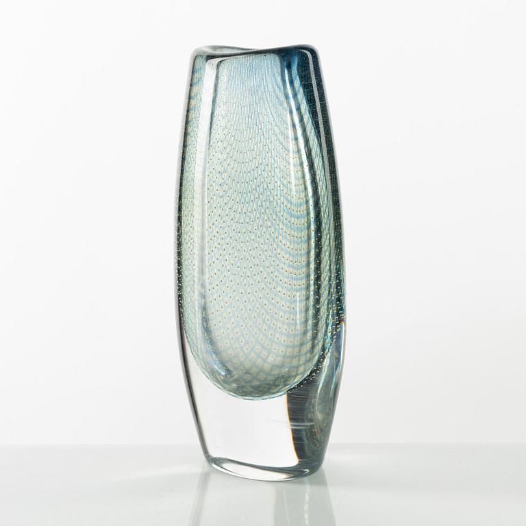 Sven Palmqvist, a glass vase 'Kraka' Orrefors, signed.