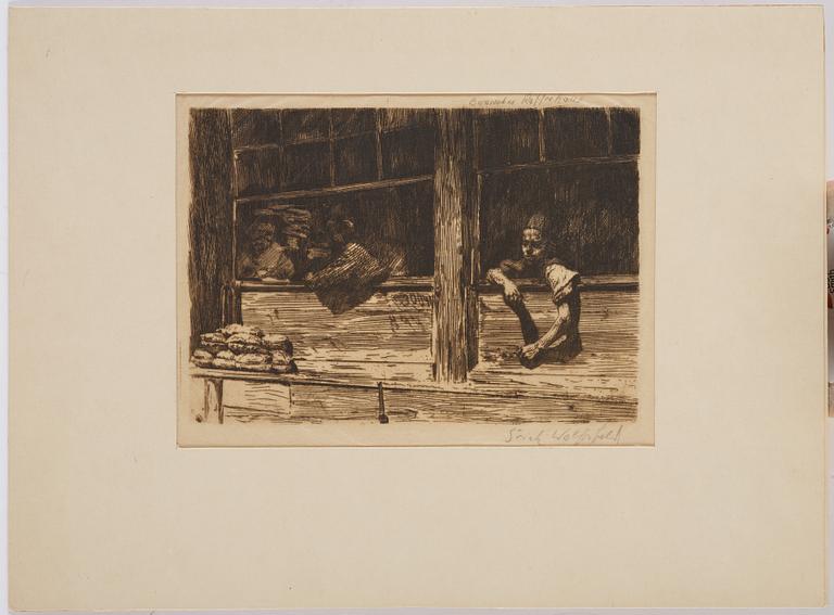 Erich Wolfsfeld, Tre stycken etsningar.