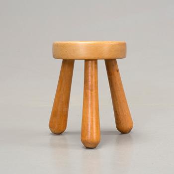 An Ingvar Hildingsson I.H. slöjd birch stool, second half of the 20th Century.