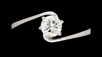 746. RING, vitguld med diamanter 0,48 ct.