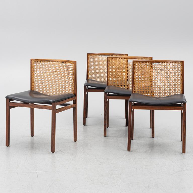 Tito Agnoli, four chairs, La Linea, Italy, 1950's/60's.