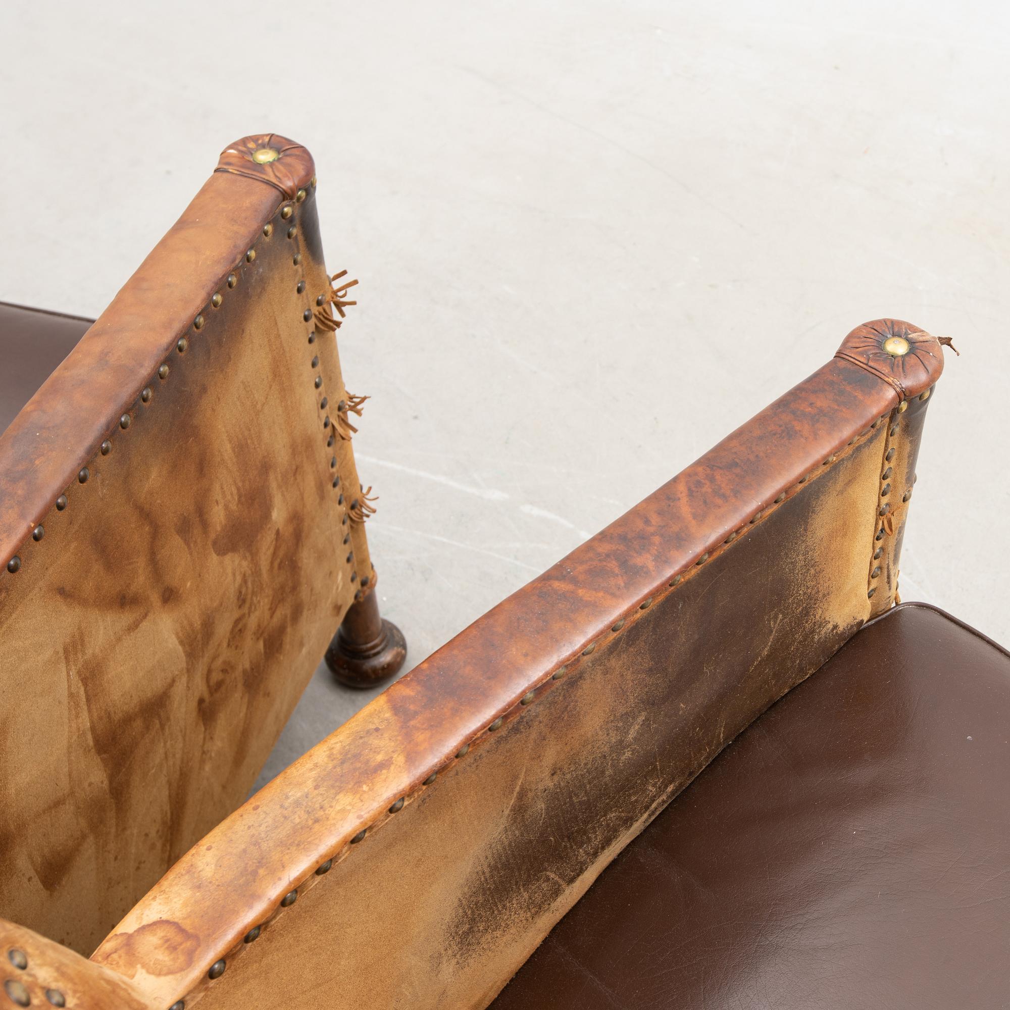 Armchairs, a pair Swedish Modern 1940s.