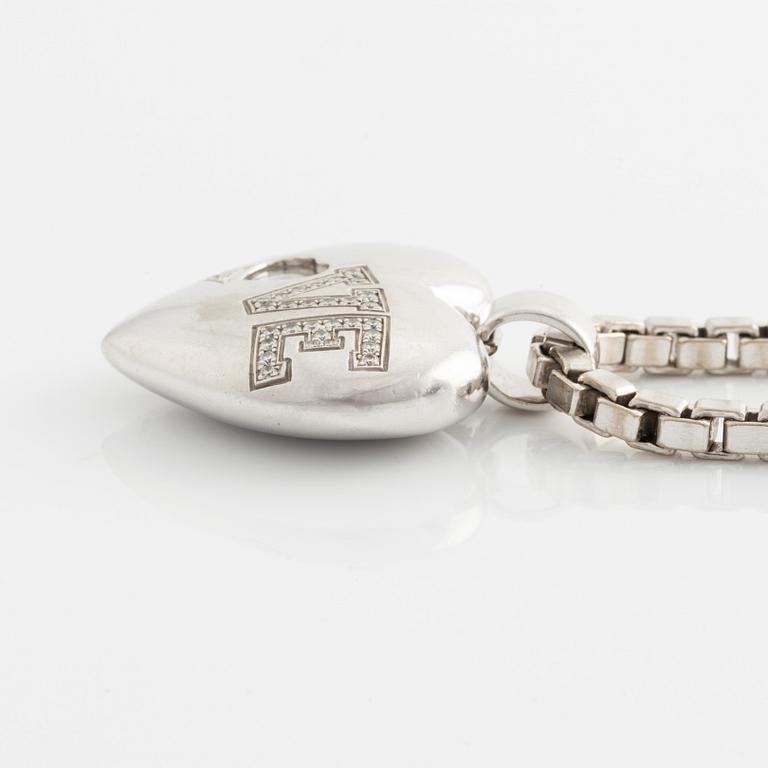 Chopard hängsmycke "Love" 18K vitguld med runda briljanslipade diamanter.