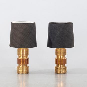 A pair of BITOSSI table lamps, Italy.