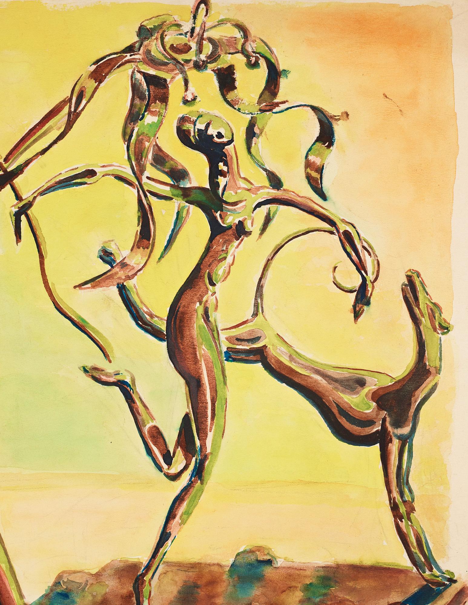 CO Hultén, watercolour and executed 1938.