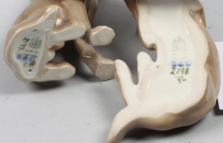 FIGURINER, 2 st, porslin, Bing & Gröndahl.