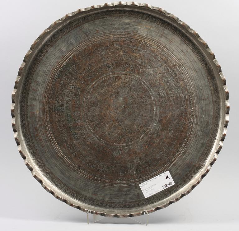 BRICKA, koppar, Persien, 1900-tal.