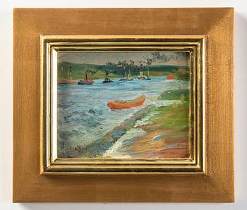 Helmer Osslund, River landscape from Rhine.