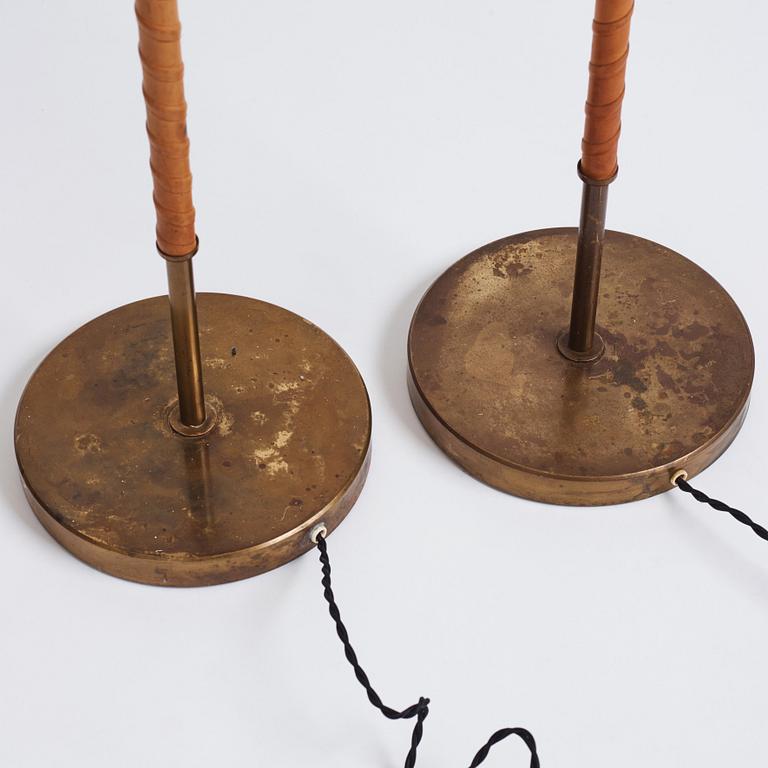 Harald Notini, possibly, a pair of floor lamps model "15750", Arvid Böhlmarks Lampfabrik, Stockholm 1950s-60s.