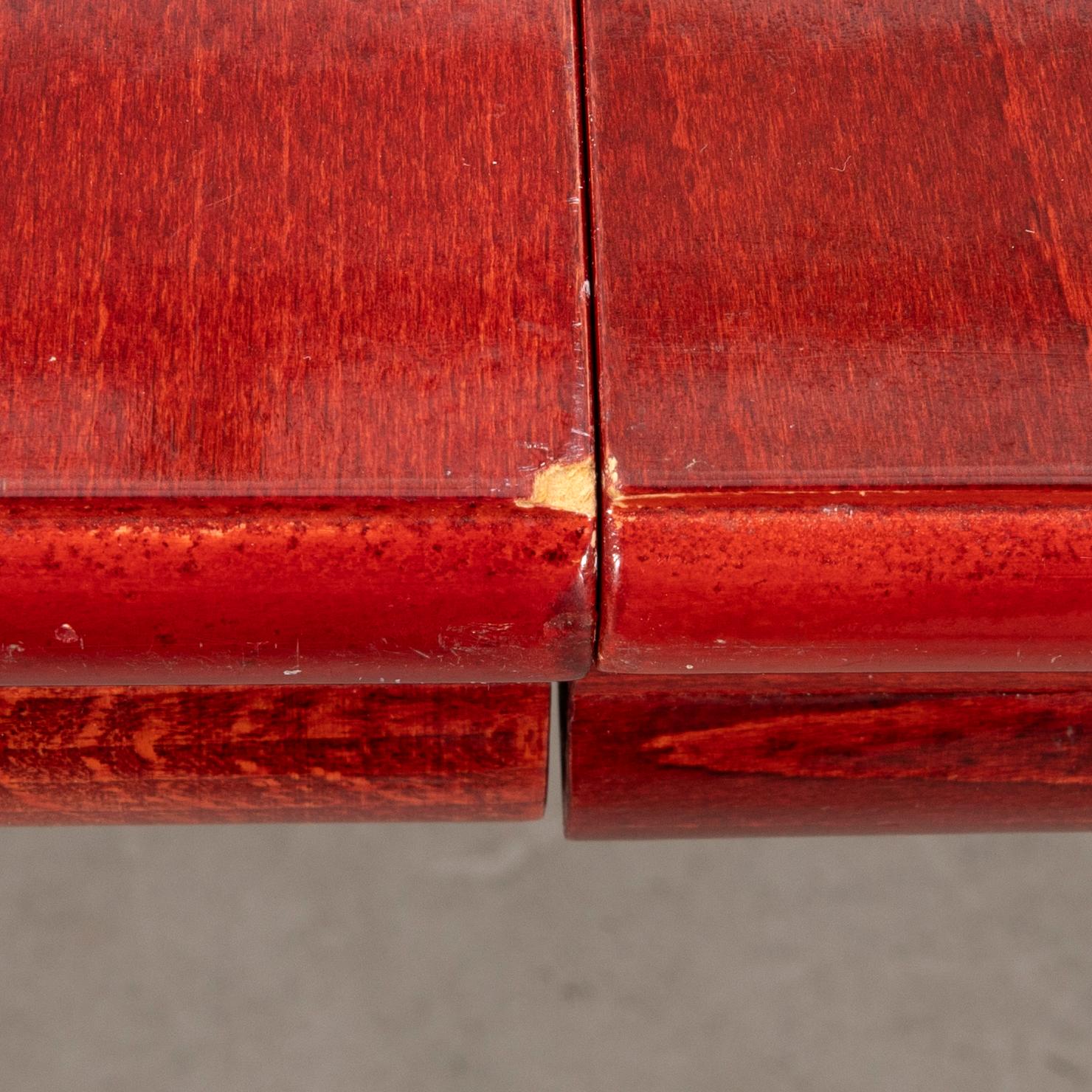 A seven-piece dining suite by Miranda of Sweden, second half of the 20th century.