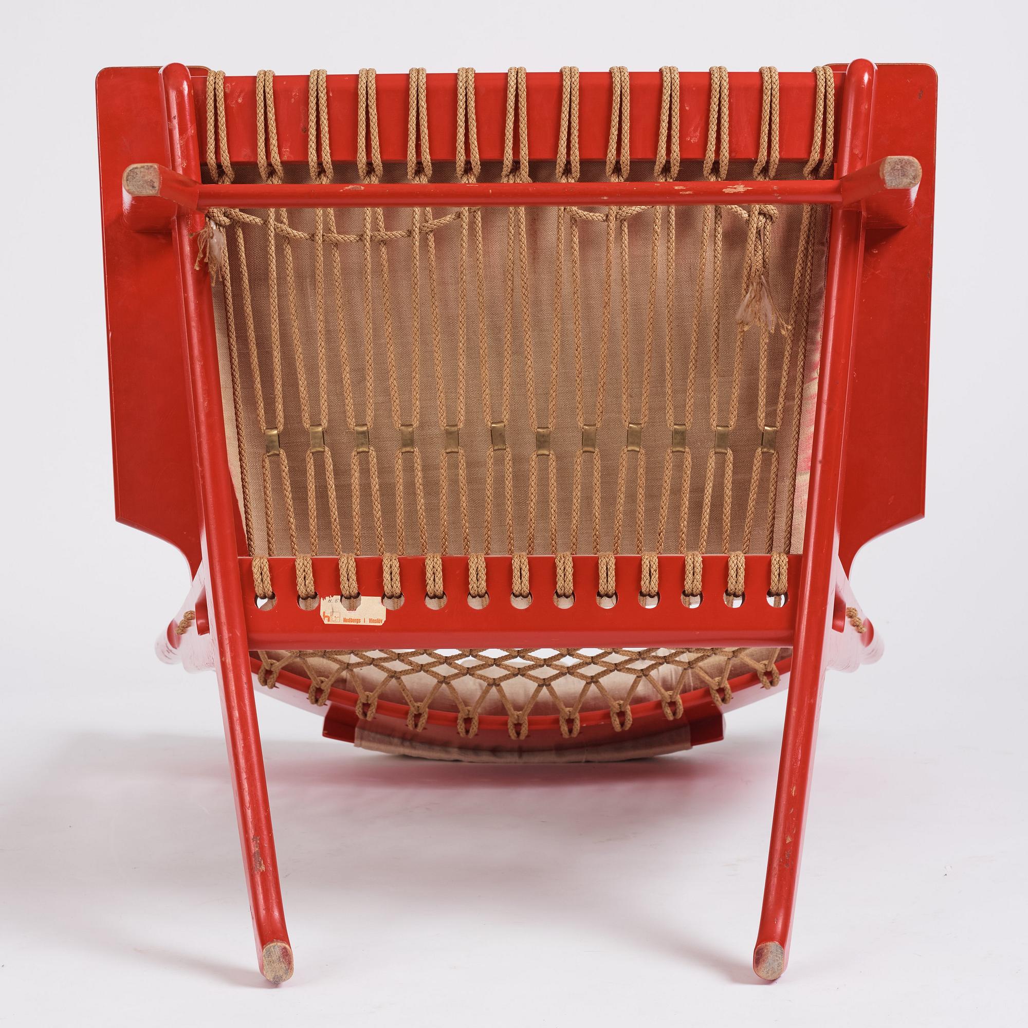 Hans J. Wegner, "The Web Chair", model "JH 719", Johannes Hansen, Denmark, post 1968.