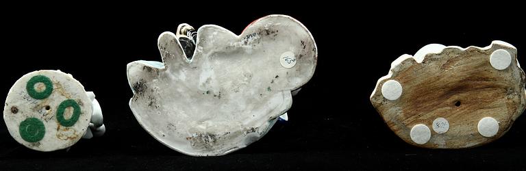 FIGURINER, 3 st, porslin, Kina samt Japan, 1800/1900-tal.
