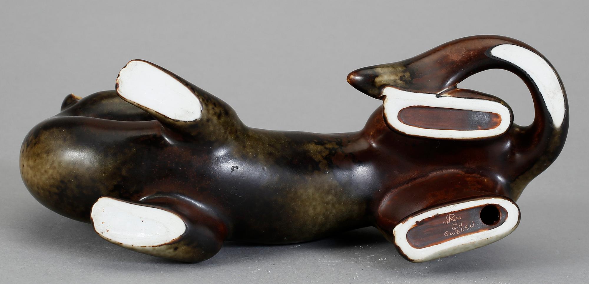 FIGUR, stengods, signerad. Gunnar Nylund, Rörstrand.