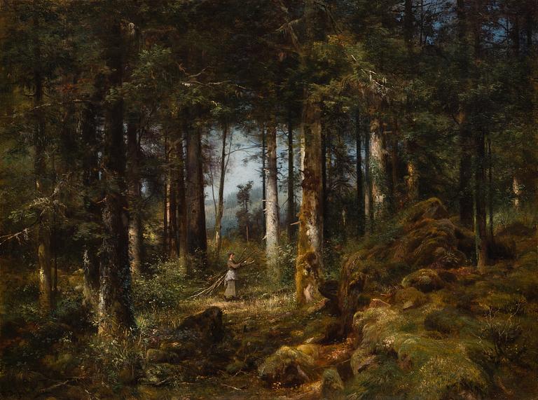 ANTON HEINRICH DIEFFENBACH, FLICKA I SKOGEN.