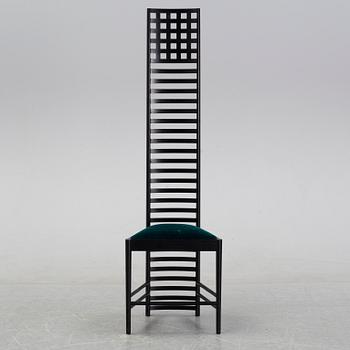 A 'Hill house 1' chair by Charles Rennie Mackintosh, for Cassina, designed 1902.