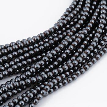 COLLIER, med briljantslipad diamant och hematiter, Ole Lynggaard.