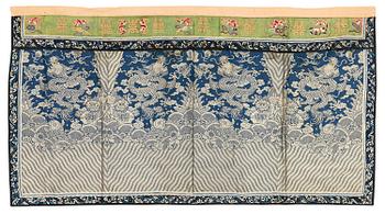 938. A large silk altar cover, Qing dynasty.