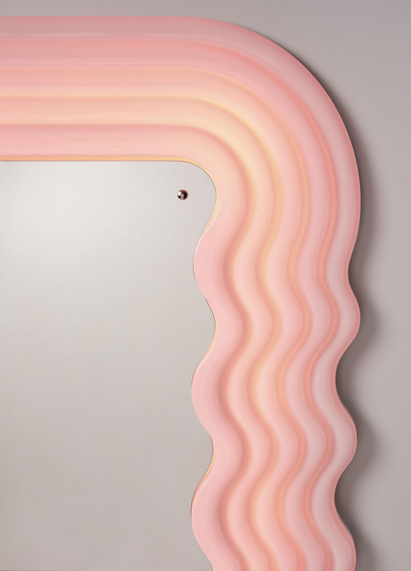Ettore Sottsass, an "Ultrafragola" mirror, Poltronova, Italy, 21st century.