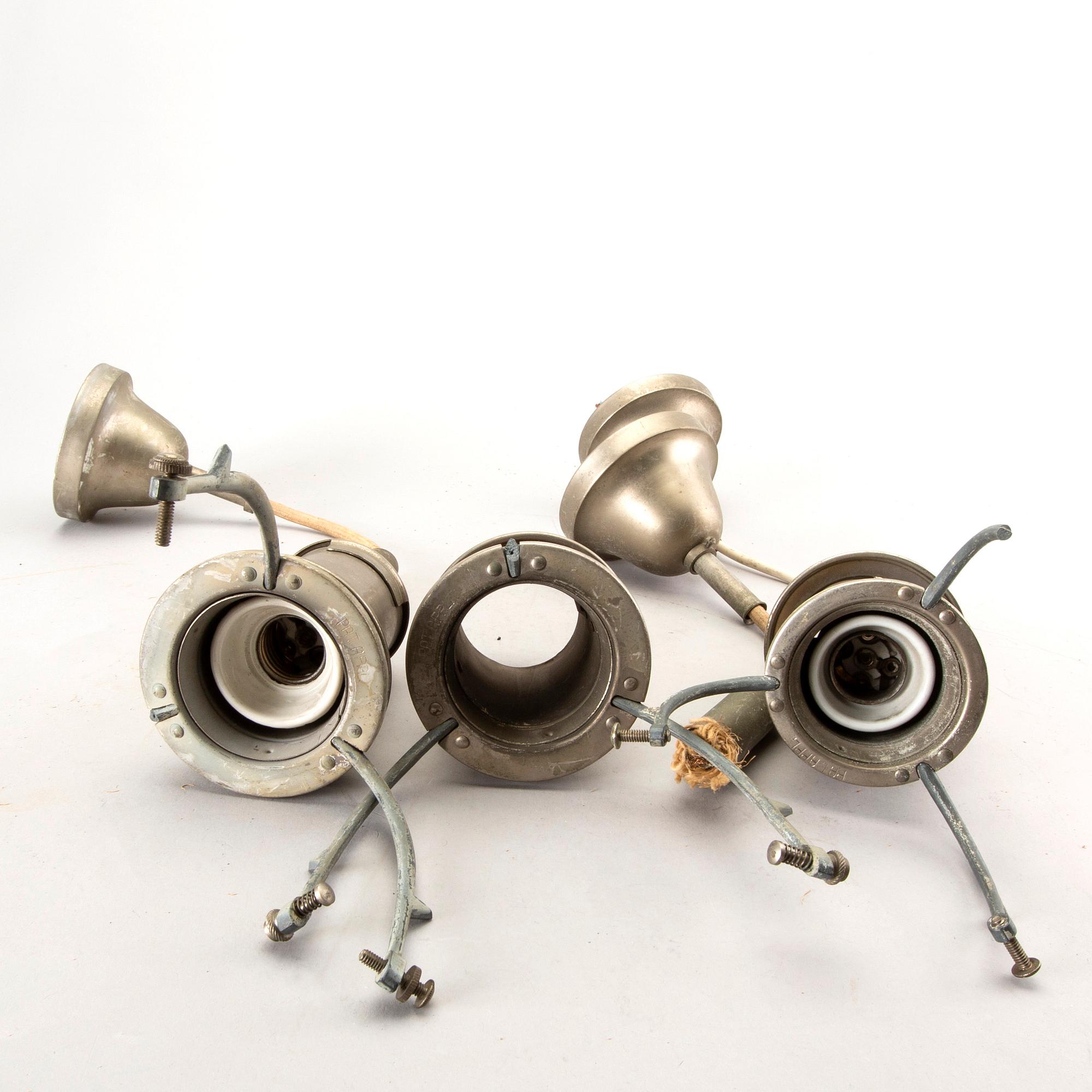 POUL HENNINGSEN, original parts to PH-lamp 1920's. 11 pieces.