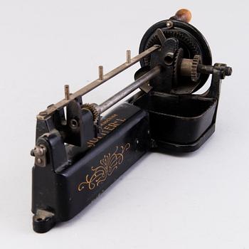 An early 20th century pencil sharpener , Bleistftschärf-Maschine, "Jupiter" 1. Germany.