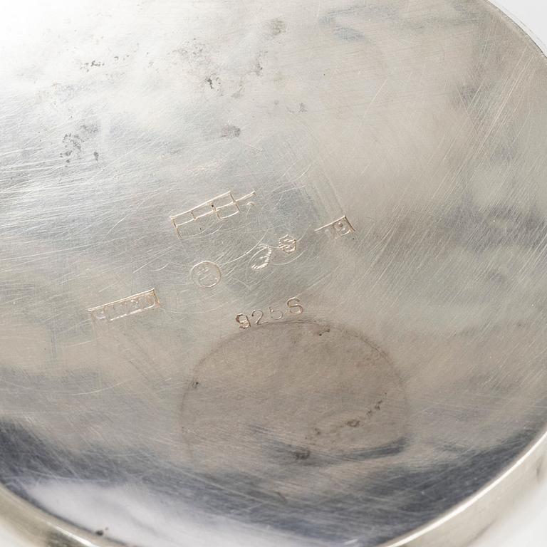 Lars Arby, Cup, sterling silver and enamel, Gothenburg, 1964.