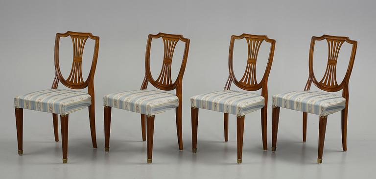 STOLAR, 4 st, Gustaviansk stil, 1900-talets tredje kvartal.