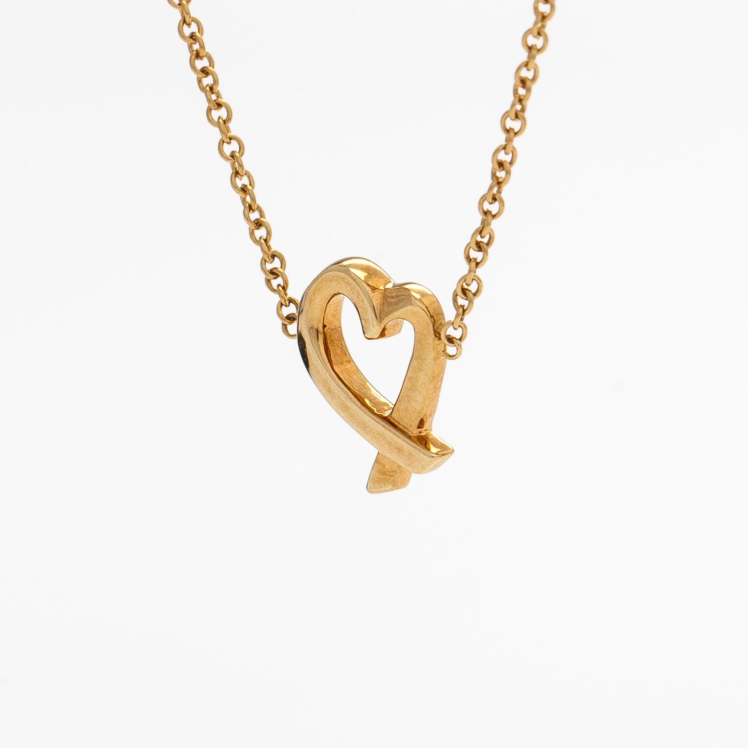 Tiffany & Co, Paloma Picasso, kaulakoru, "Loving Heart", 18K kultaa.