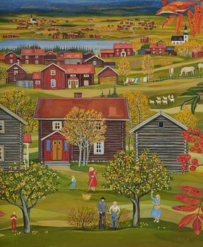 Stina Sunesson, "Jag målar rönnbär" (I paint rowan berries).